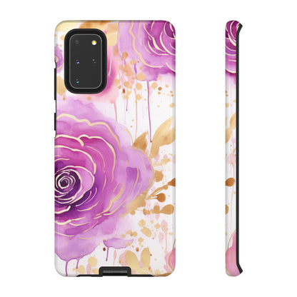 Radiant Purple & Gold Floral - Samsung Galaxy Series Case