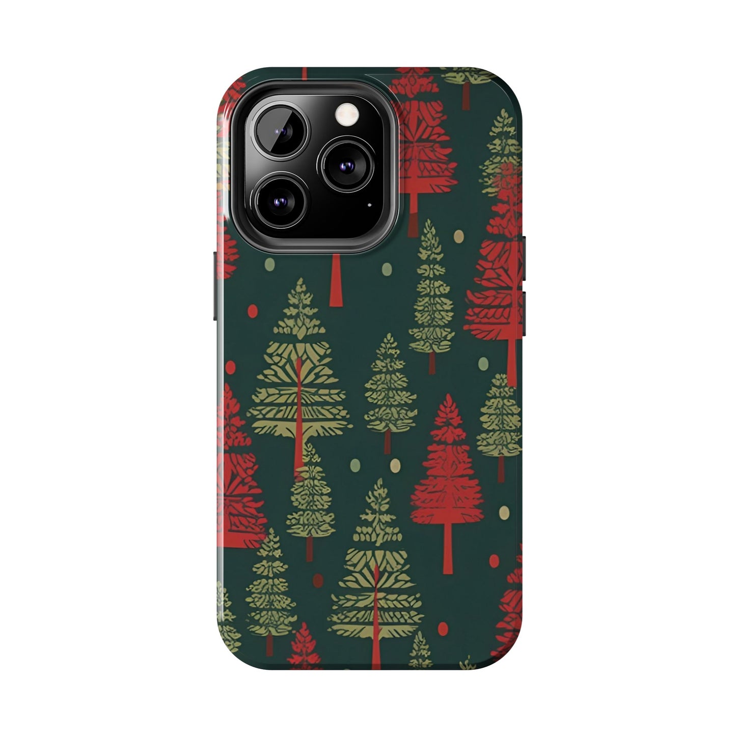 Retro Christmas Trees Pattern - iPhone Series Case