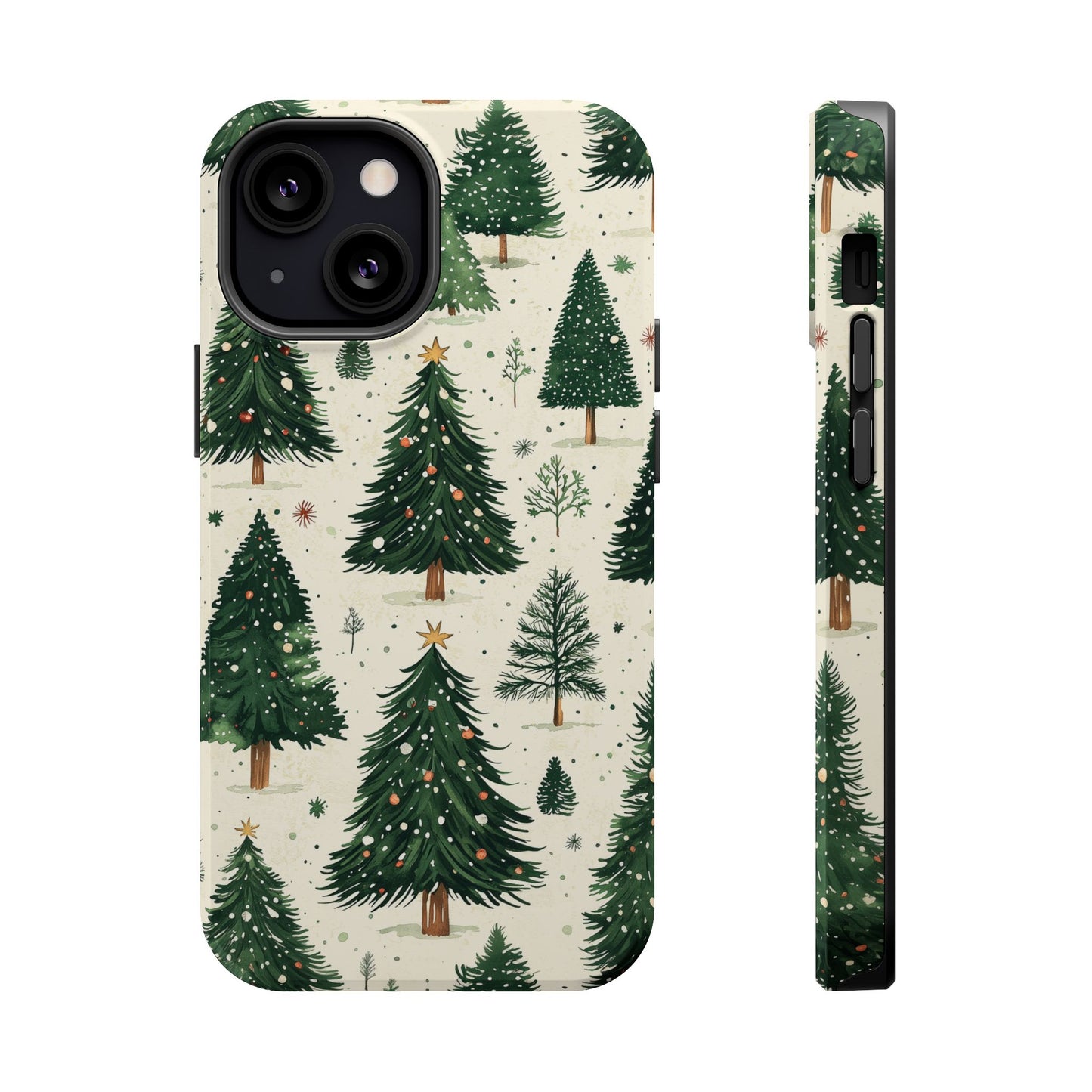 Festive Christmas Tree Forest Pattern – MagSafe iPhone Series Case