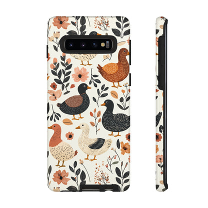 Vintage Duck Case – Floral & Leaf Design