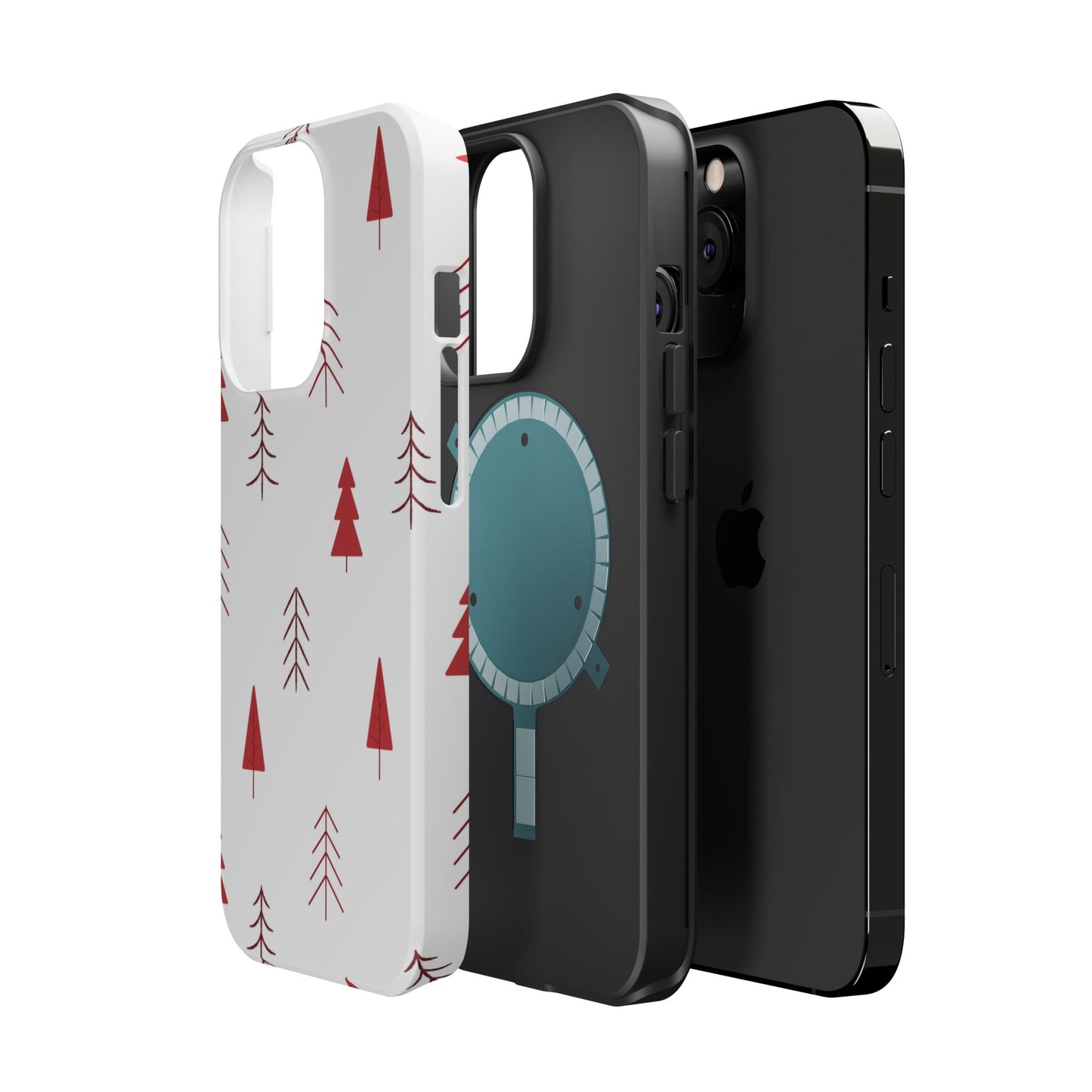 Scandi Red Pine Trees - MagSafe iPhone Series Case