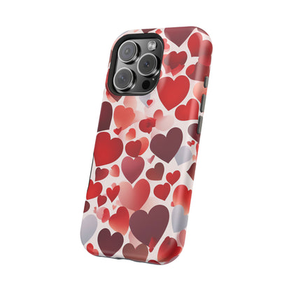 MagSafe Case: Romantic Red Heart Gradient Case