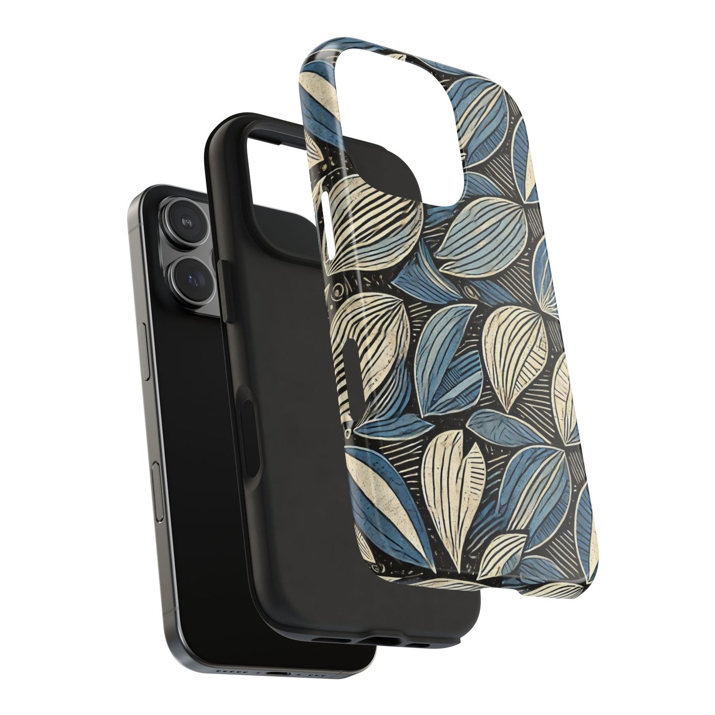 Botanical Leaf Pattern iPhone Case - Nature-Inspired Protective Cover