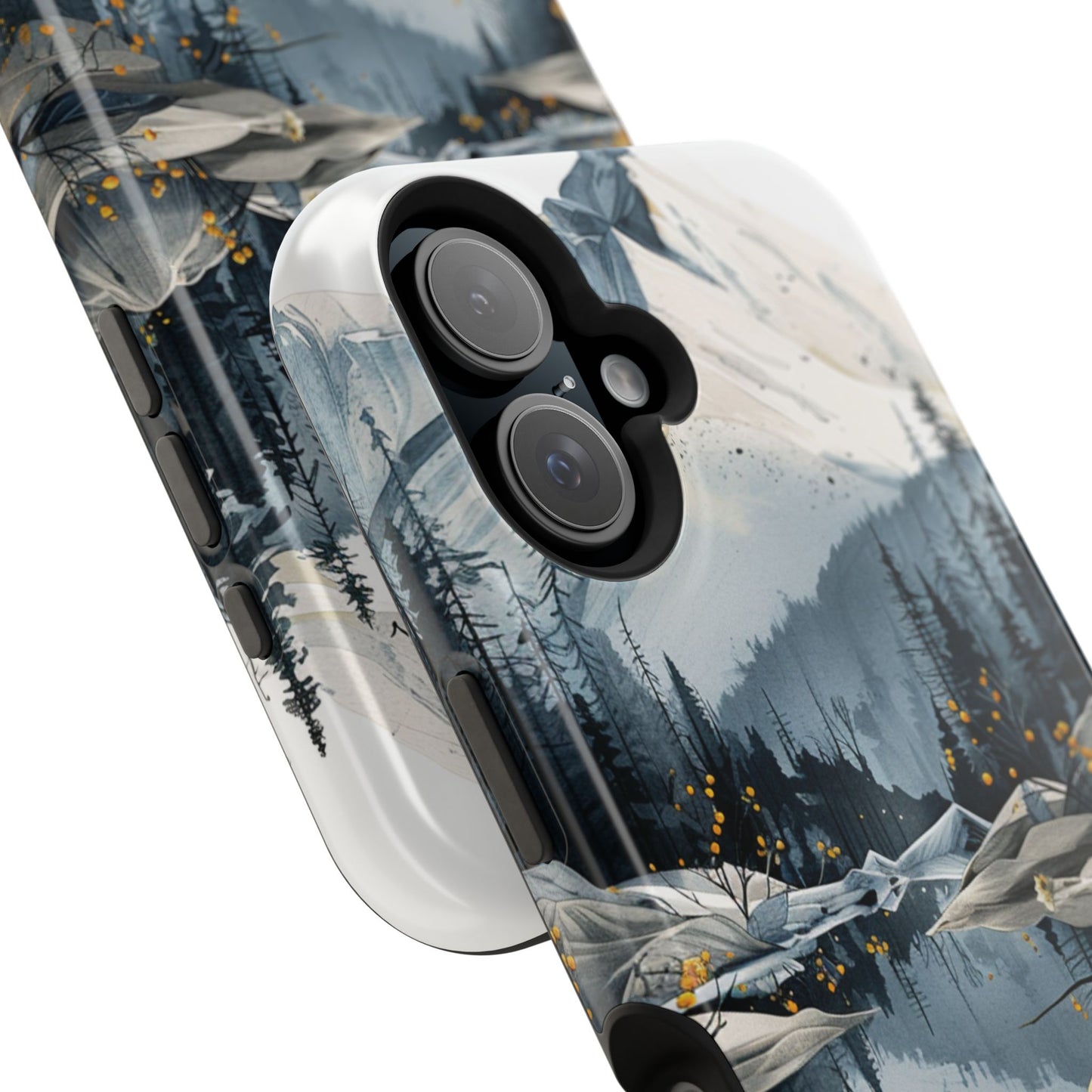 Silver Alpine Wildflower iPhone Case