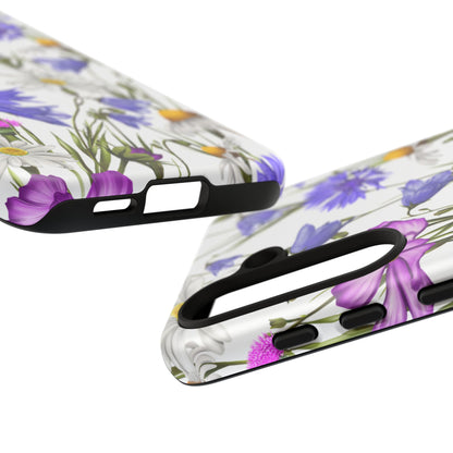 Wildflower Meadow Samsung Galaxy Case – Purple, Blue, and White Floral Design