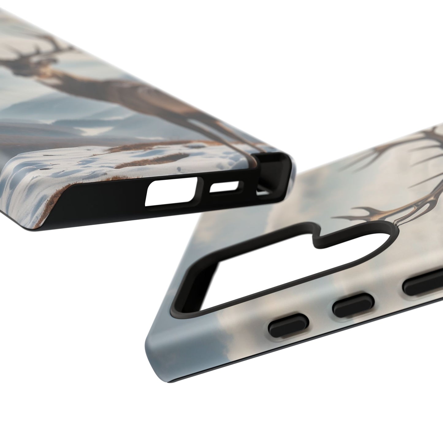 Alpine Majesty: Stag in Snow – Samsung Galaxy Case