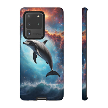 Cosmic Dolphin Space Vibes - Samsung Galaxy Case