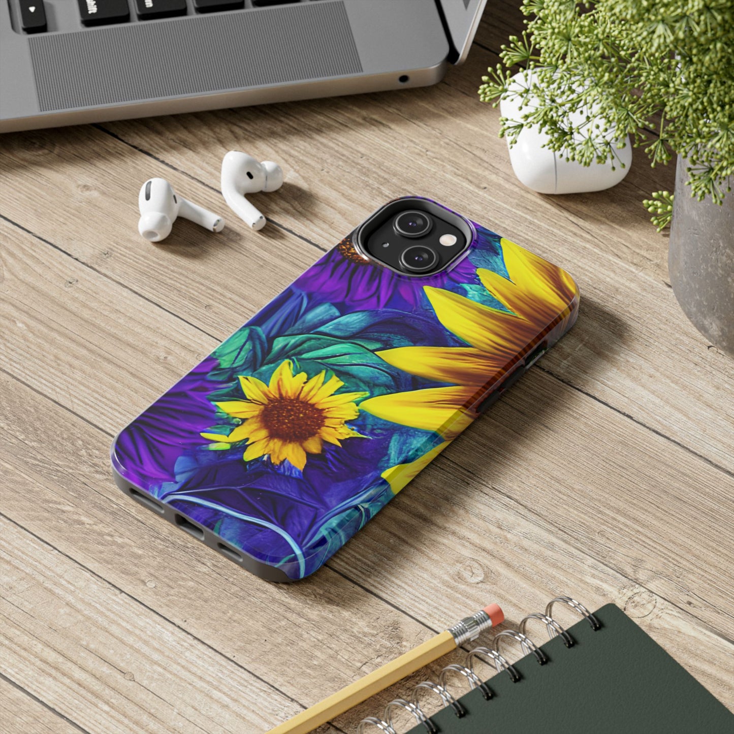 Purple & Gold Sunflower Dream - iPhone Series Case