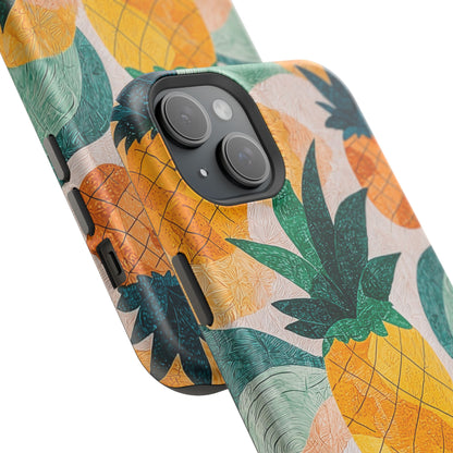 Tropical Pineapple MagSafe iPhone Case – Vibrant Fruit Design, Tough Dual-Layer Protection