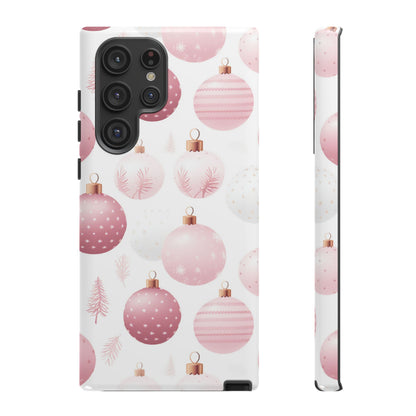 Samsung Galaxy Case: Merry in Pink – Christmas Balls