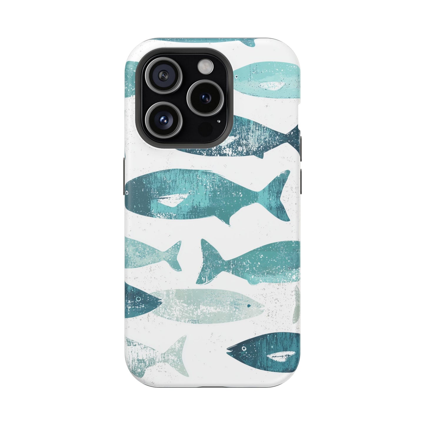 Vintage Blue Fish Print - MagSafe iPhone Series Case