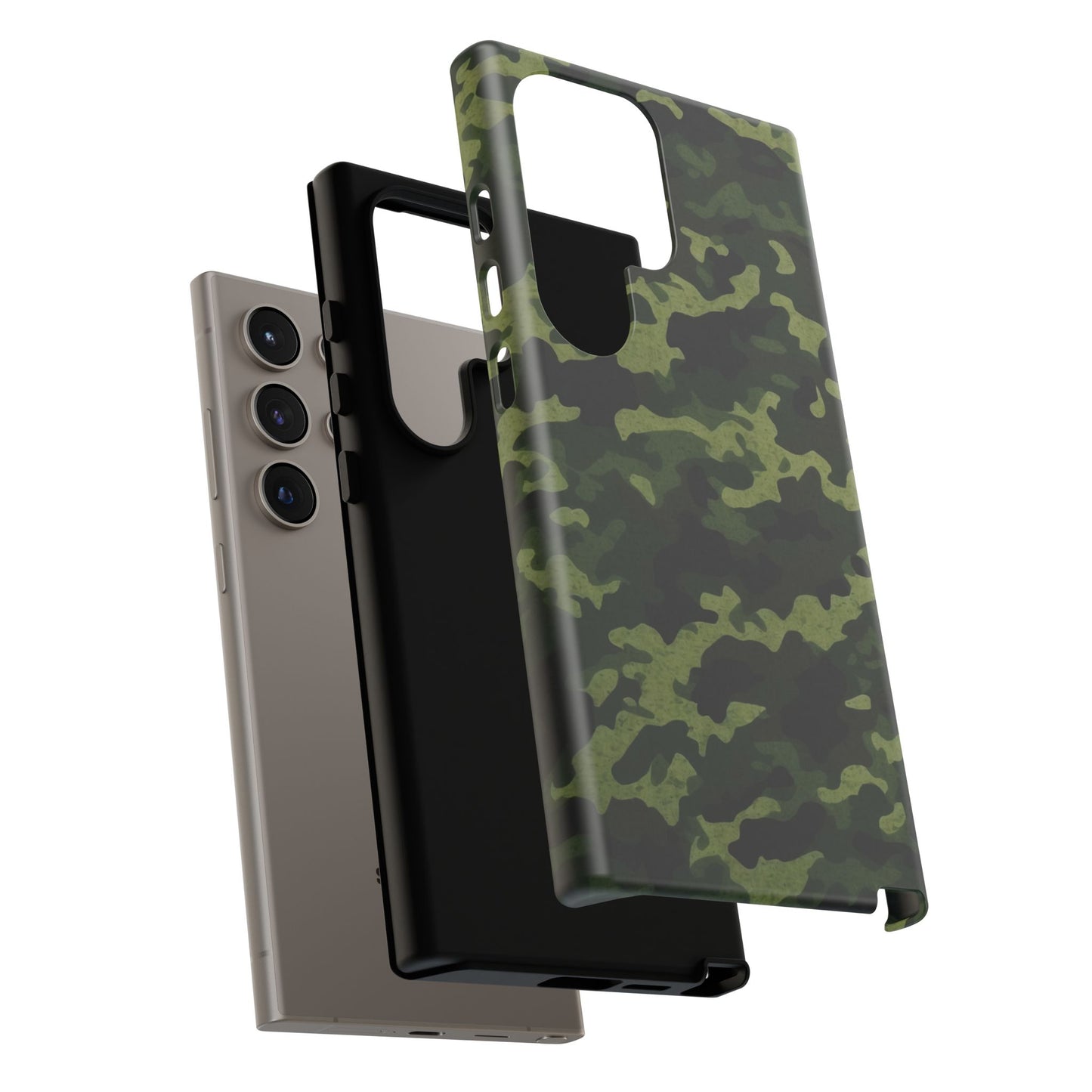 Dark Green Camouflage – Samsung Galaxy Case, Durable and Stylish