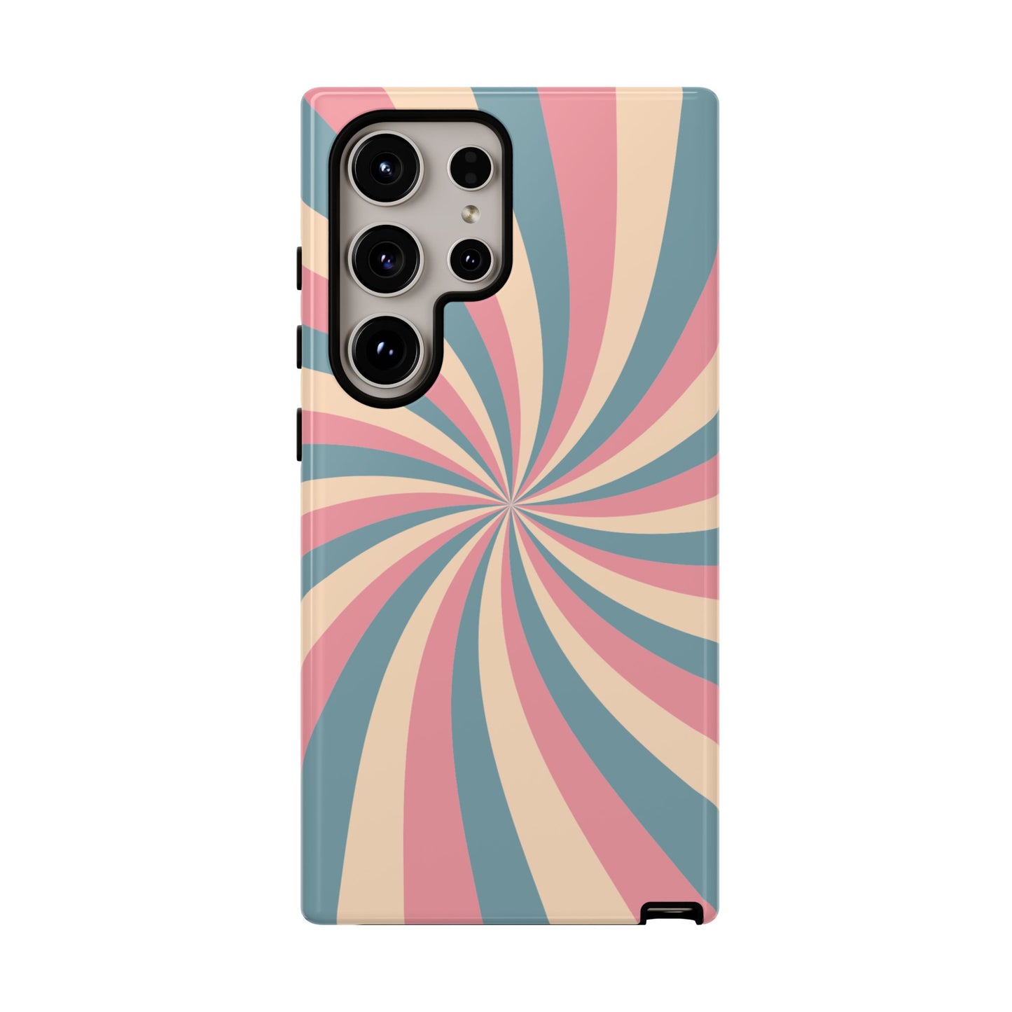 Vintage Pastel Swirl  Samsung Galaxy Case – Dual-Layer Protection with 70s-Inspired Design