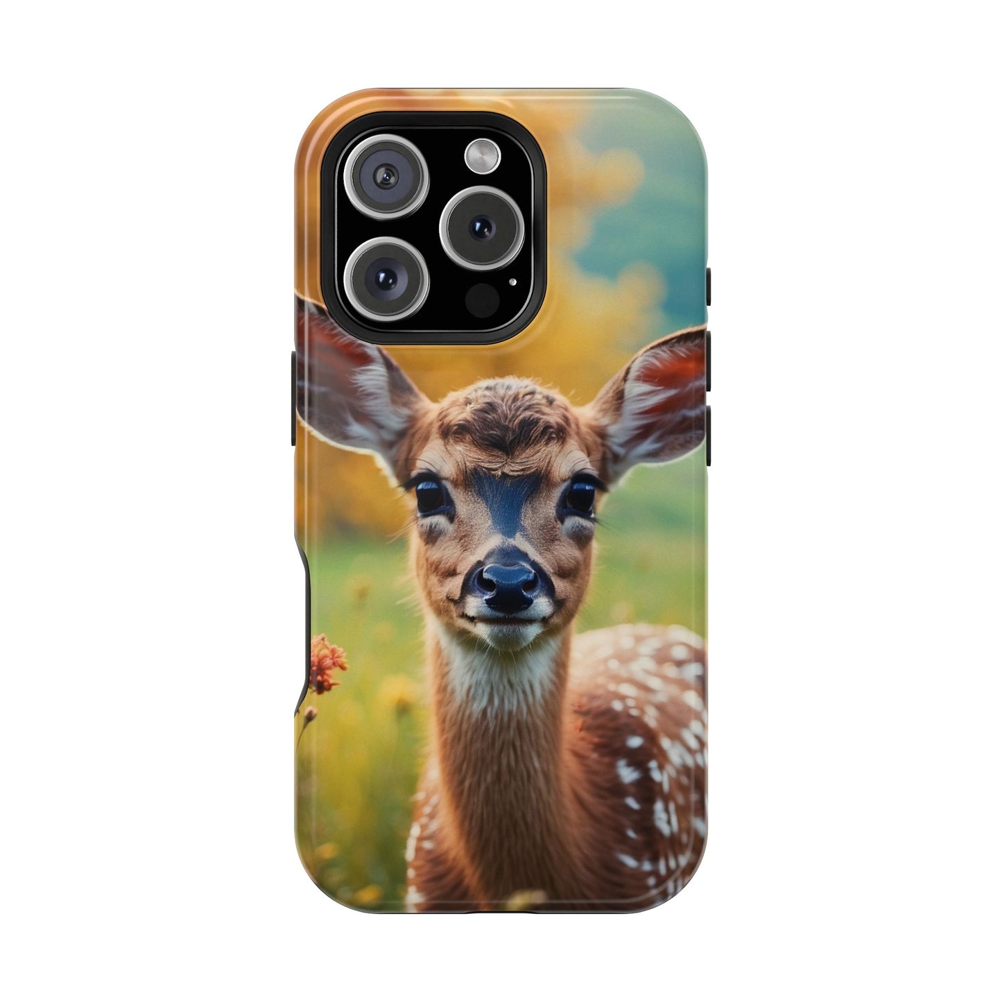 MagSafe-Compatible iPhone Case – Golden Meadow Fawn