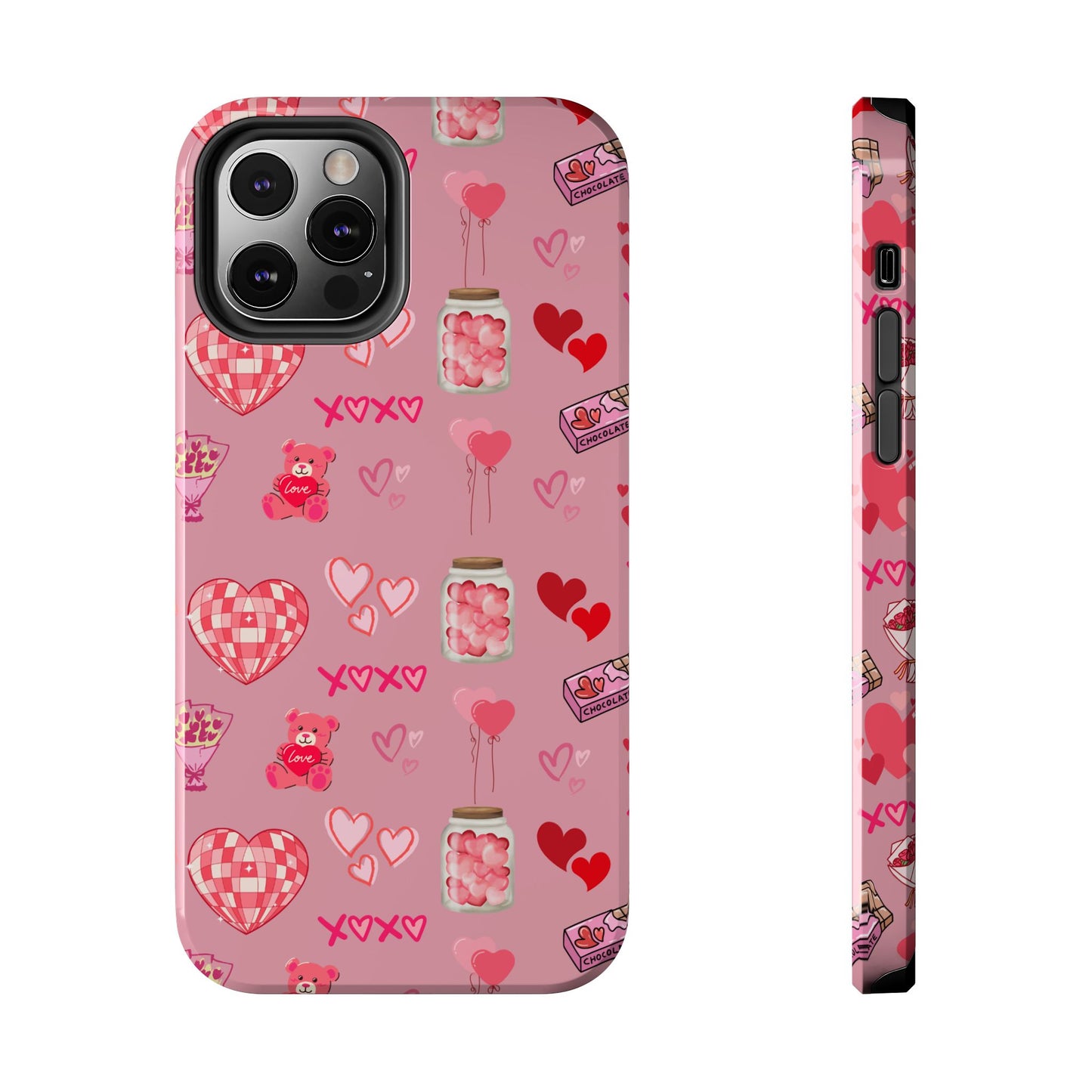 Pink Valentine Love Collage – iPhone Case