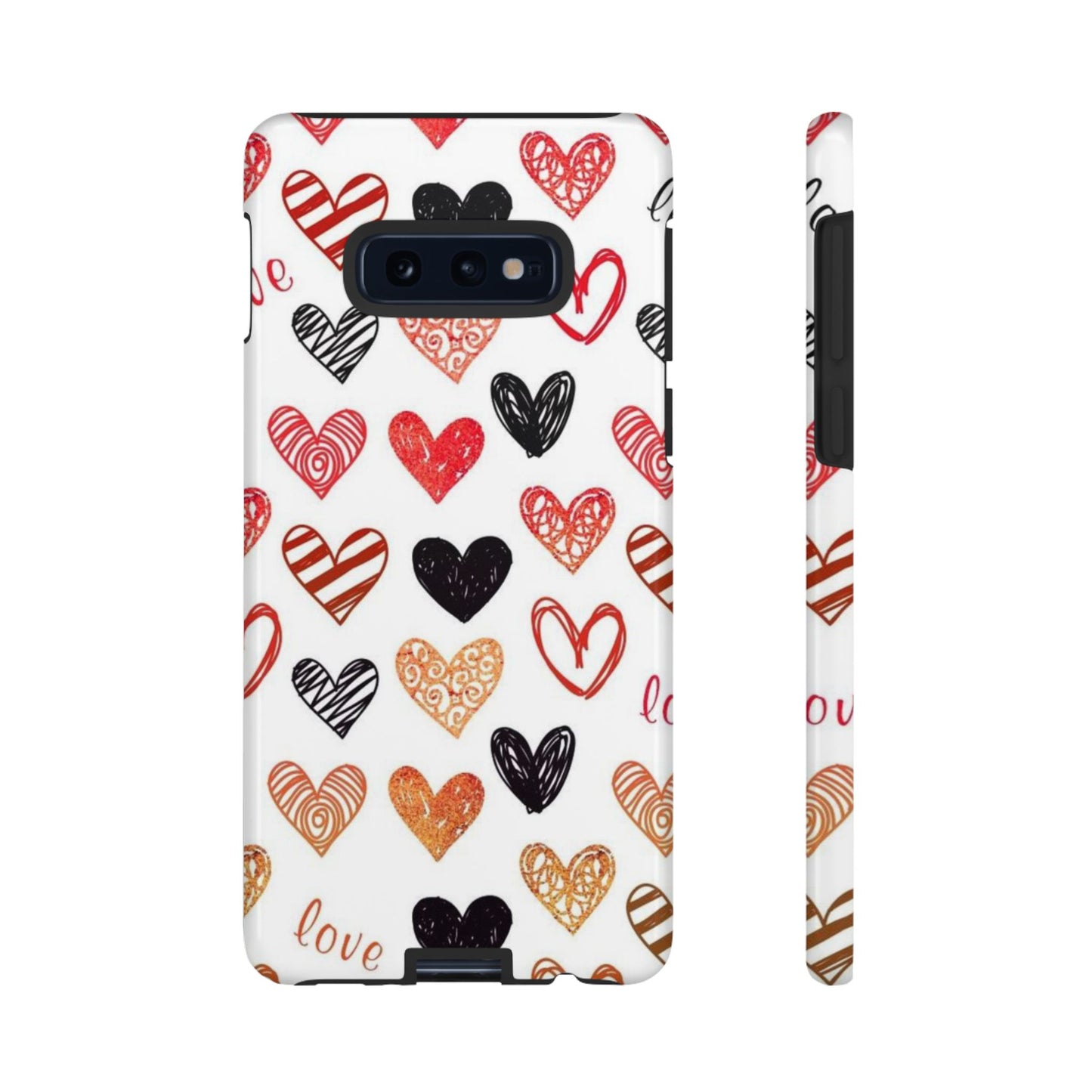 Samsung Galaxy Case: Hand-Drawn Hearts & Love