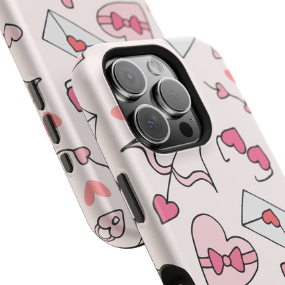 Valentine's Day Scribbles MagSafe iPhone Case