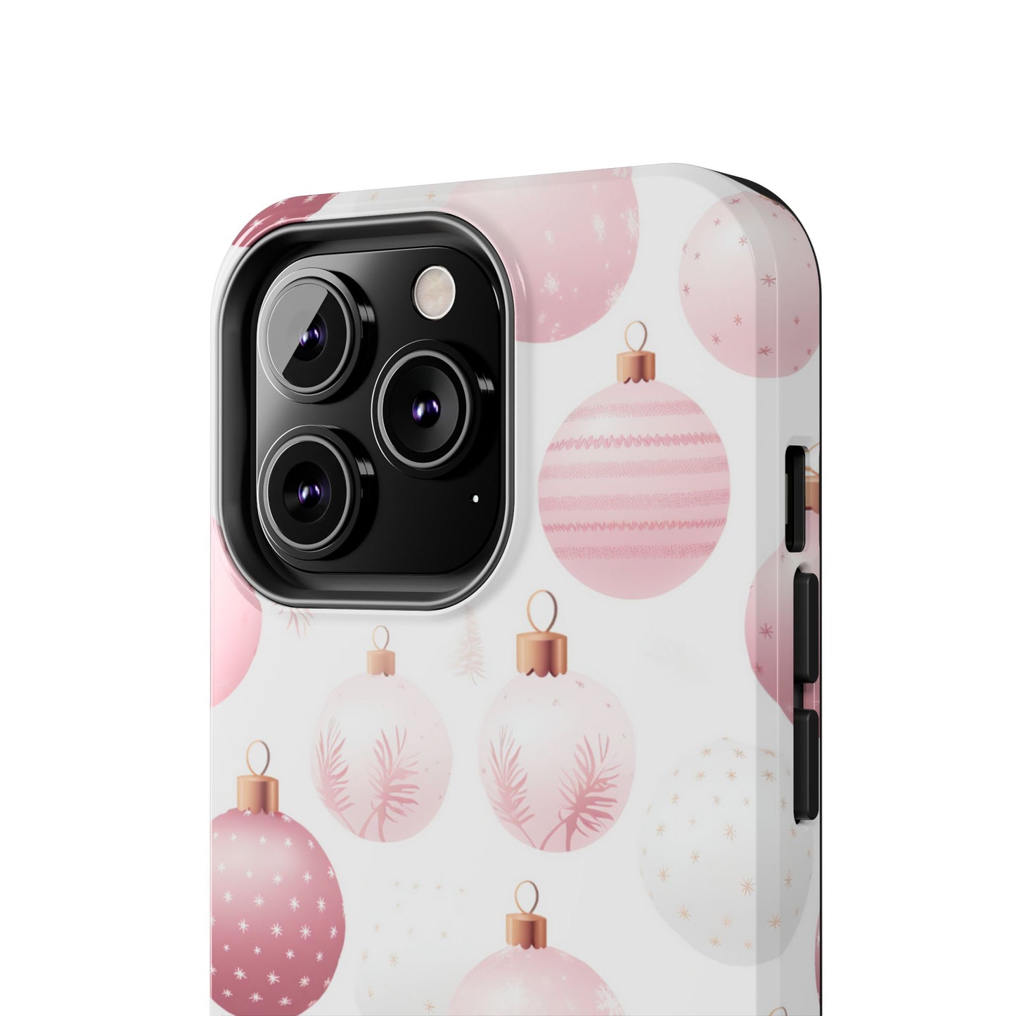 iPhone Case: Merry in Pink – Christmas Balls