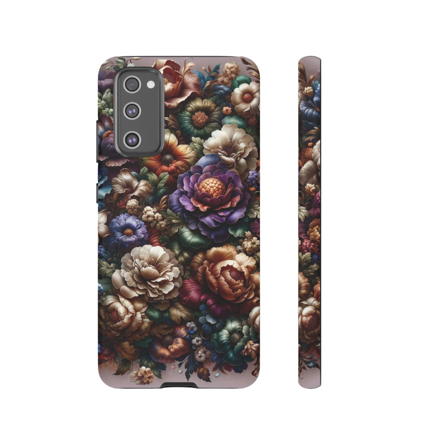 Floral Elegance For Samsung - Protective Dual-Layer Design with Vibrant Full-Wrap Print