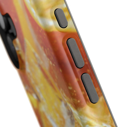 Citrus Orange Splash MagSafe iPhone Case – Dual-Layer Tough Protection, Vibrant Summer Design