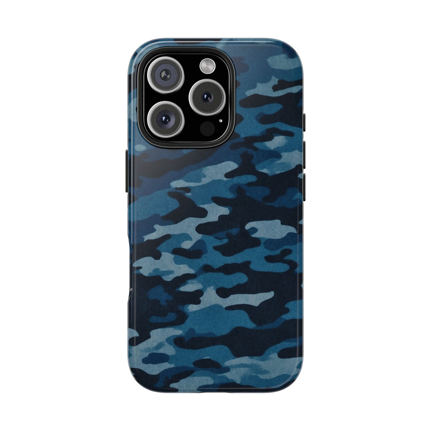 Dark Blue Camouflage – Stylish and Durable iPhone Case for Everyday Use