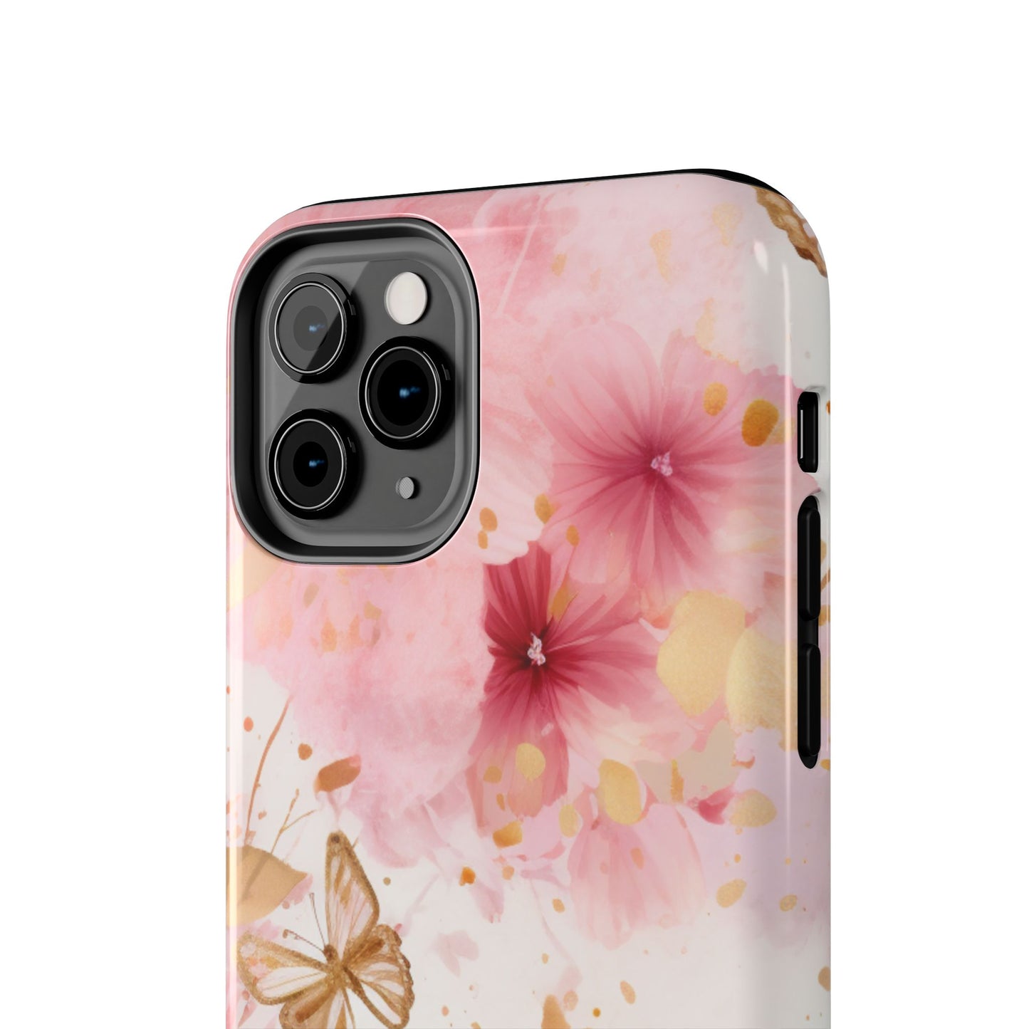 Blush Pink Floral Butterfly - iPhone Case