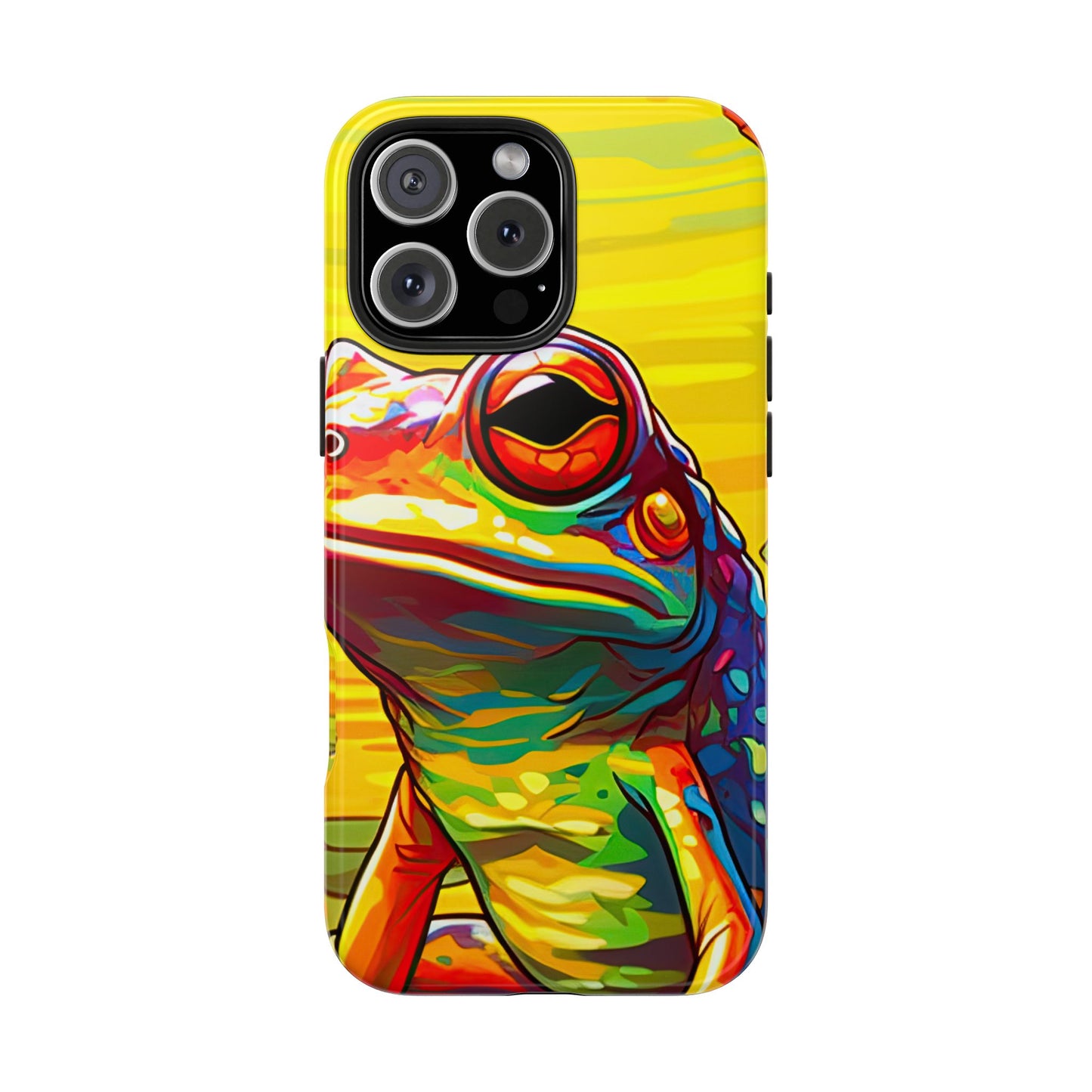 Vibrant Rainbow Frog Design – iPhone Series Case