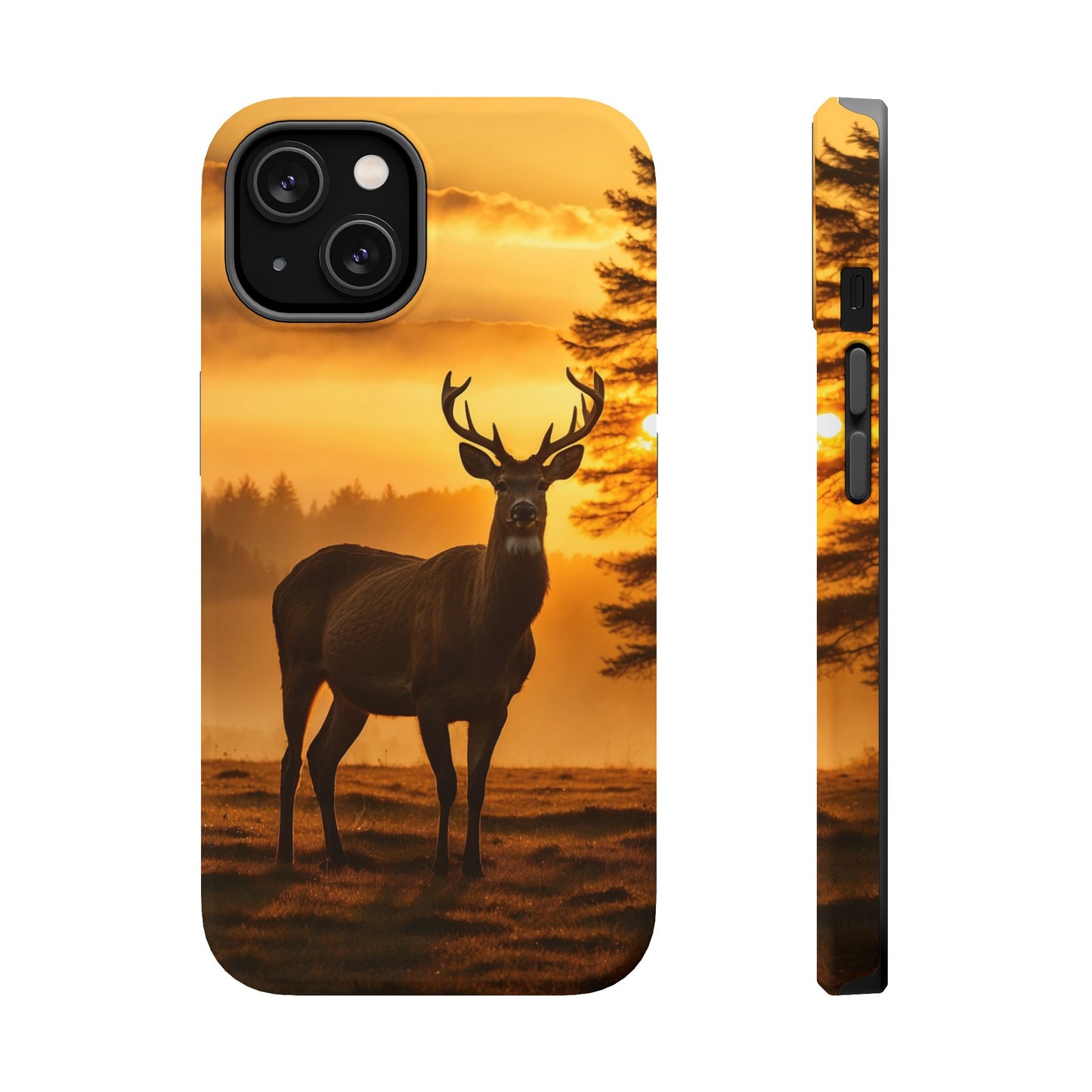 Sunset Majesty: Regal Stag – MagSafe iPhone Case