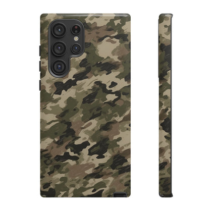 Classic Light Brown Camouflage – Premium Samsung Galaxy Case, Rugged and Stylish