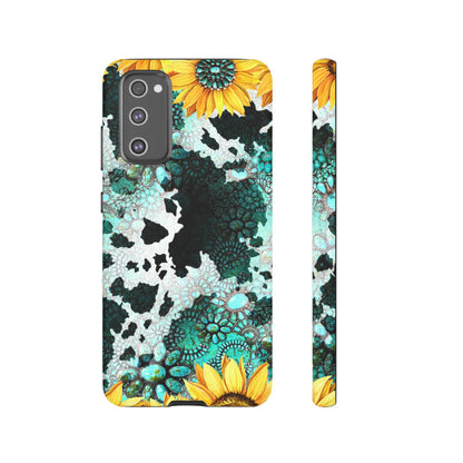 Boho Turquoise Sunflower Lace - Samsung Galaxy Series Case