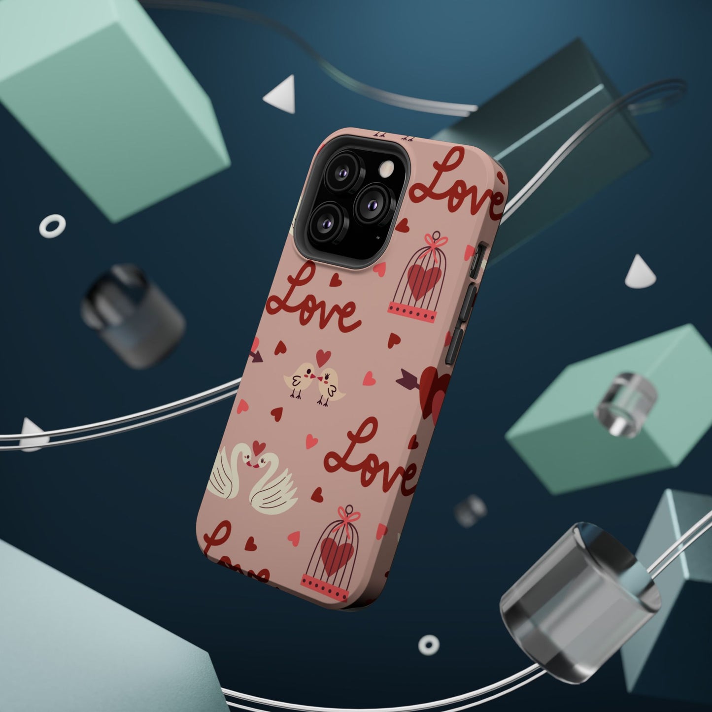 Lovebirds & Swans MagSafe iPhone Case