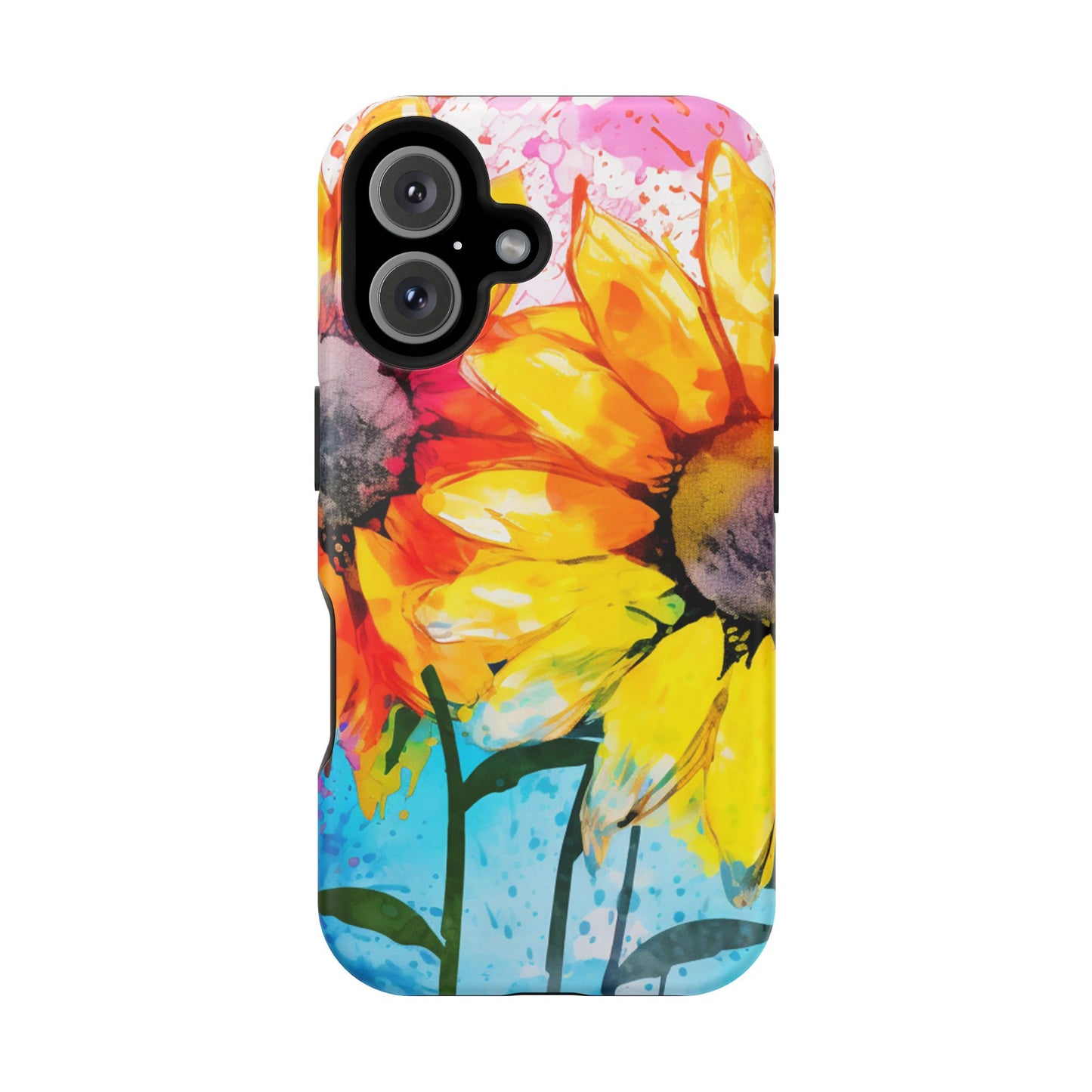 Bold Watercolor Sunflowers - MagSafe iPhone Series Case