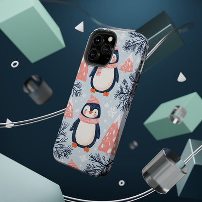 Penguin in Winter Wonderland MagSafe iPhone Case