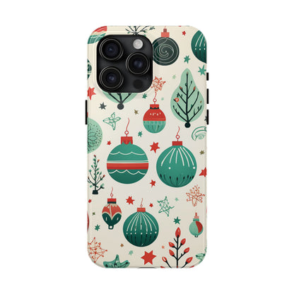 Vintage Christmas Ornaments Pattern – iPhone Series Case