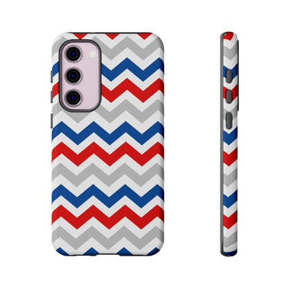 Patriotic Red, White & Blue Chevron – Bold Geometric Samsung Galaxy Case