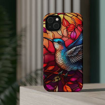 Radiant Multicolor Bird Artwork - MagSafe iPhone Case