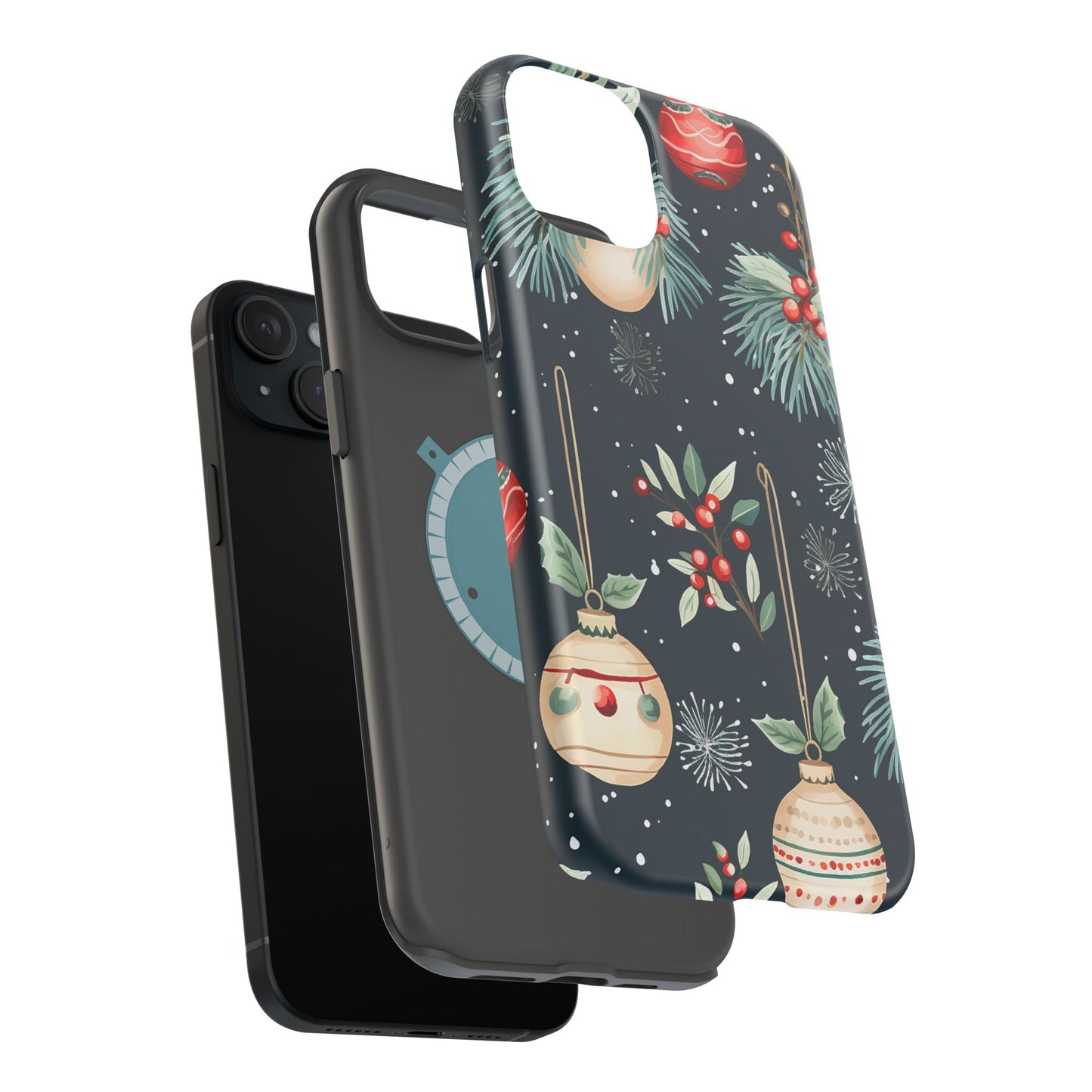 Elegant Christmas Ornaments and Pine - MagSafe iPhone Series Case