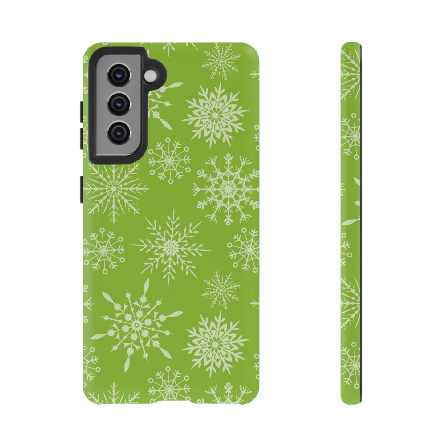 Green Snowflake Pattern – Samsung Galaxy Series Case