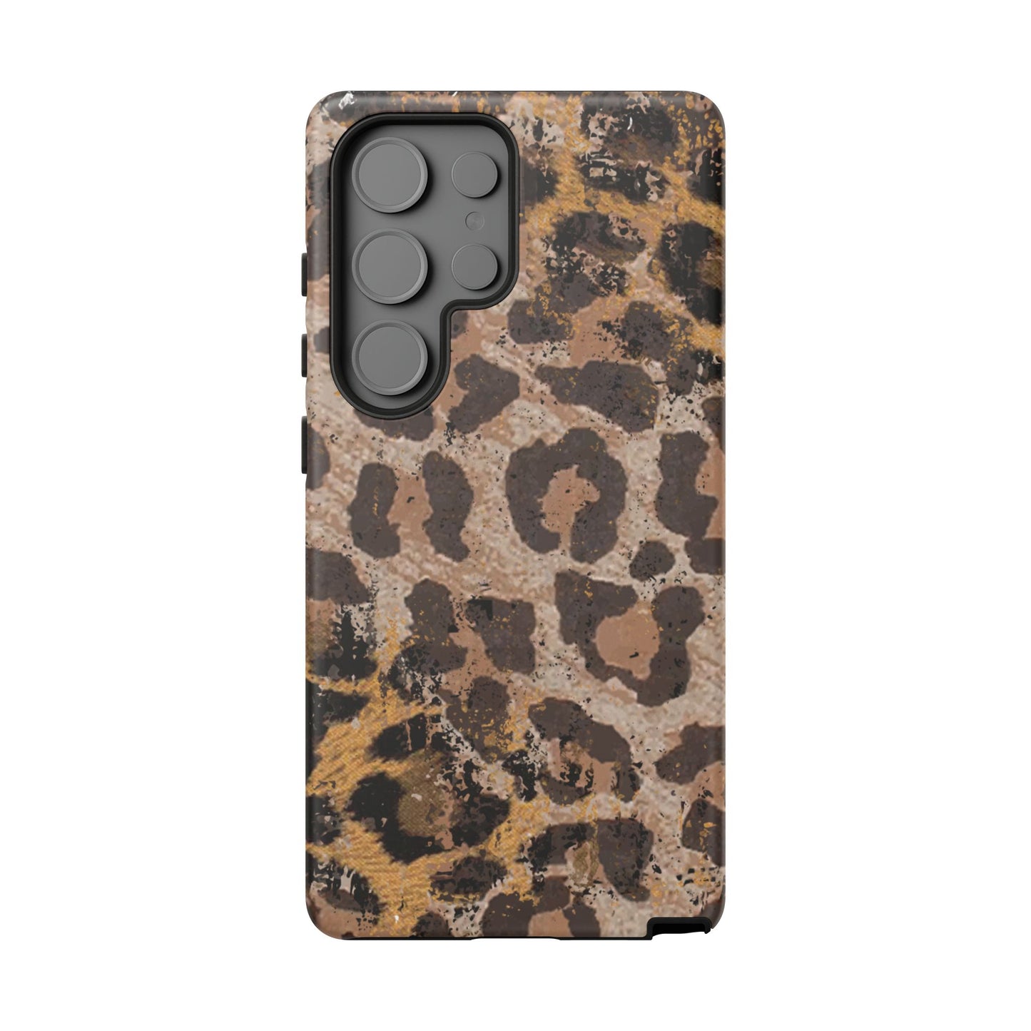 Vintage Distressed Leopard Print - Samsung Galaxy Series Case