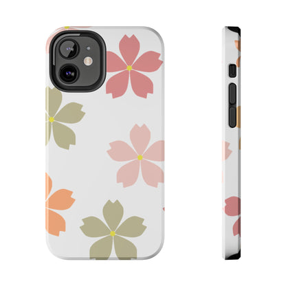 Pastel Sakura Blossom Tough iPhone Case – Durable Design with Soft Matte Finish