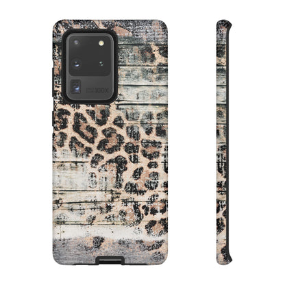 Rustic Leopard Wood Print - iPhone Series Case