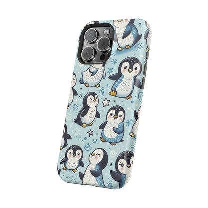 Cute Penguin Parade iPhone Case