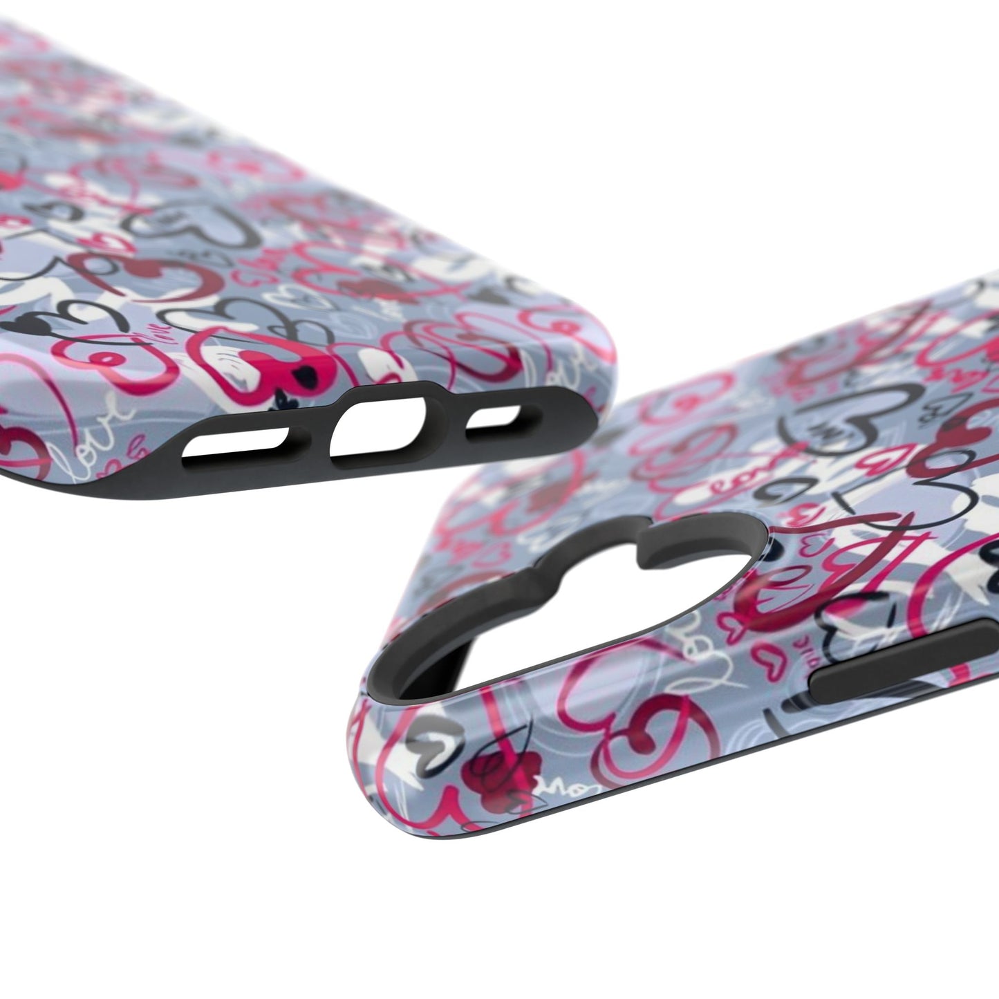 Graffiti Love Hearts MagSafe Case