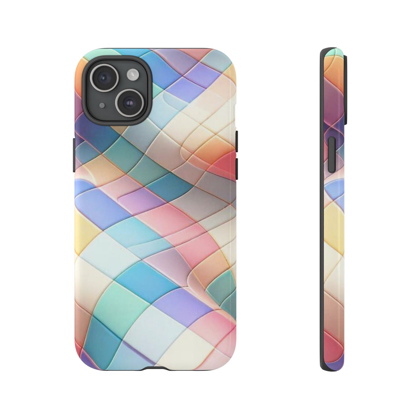 Pastel Prism Plaid iPhone Case