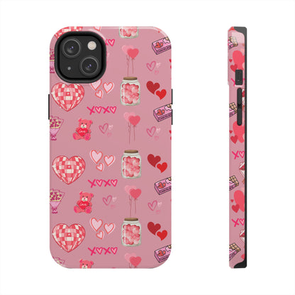 Pink Valentine Love Collage – iPhone Case