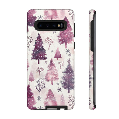 Winter Wonderland Purple Christmas Trees –Samsung Galaxy Series Case