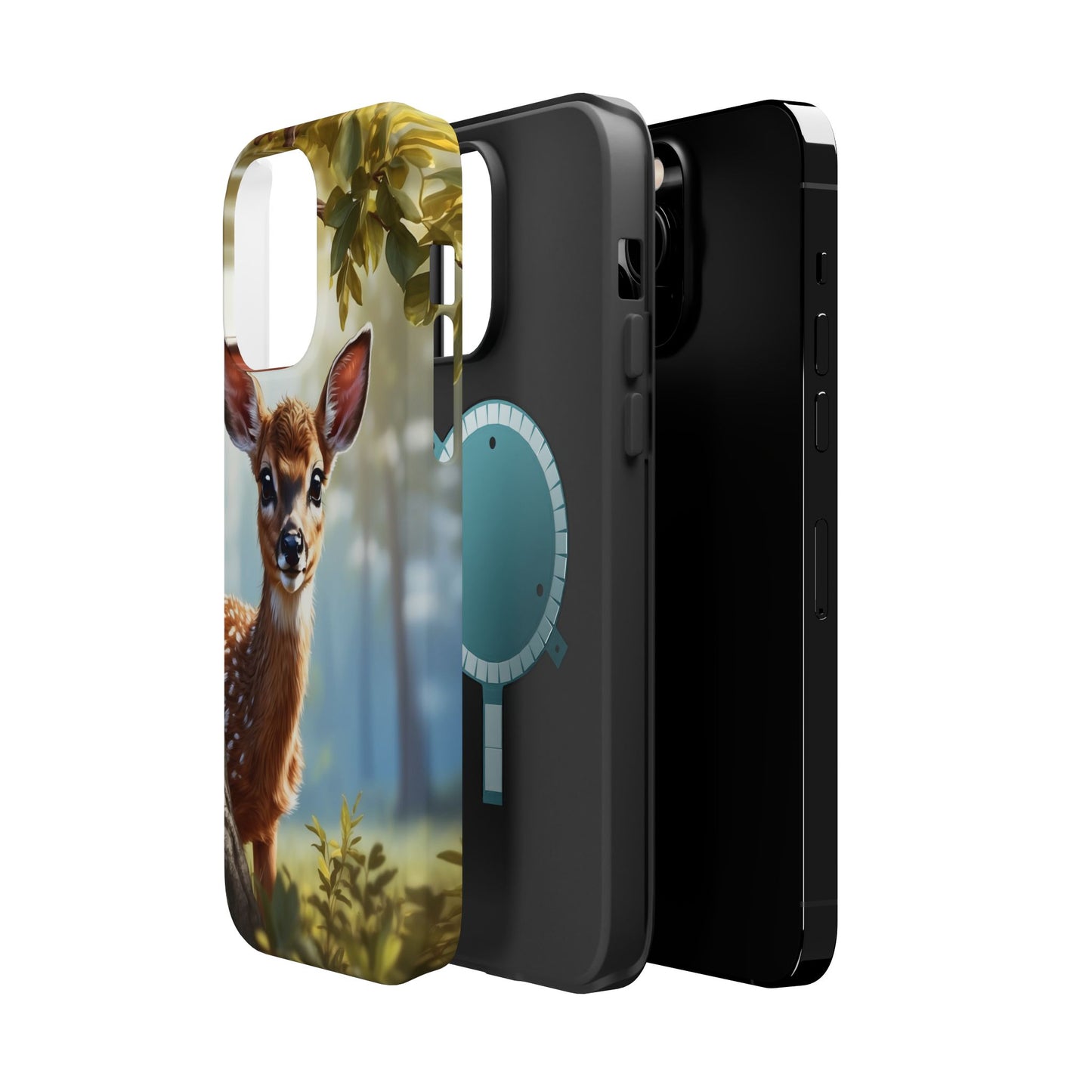 Whimsical Fawn in a Sunlit Forest MagSafe iPhone Case