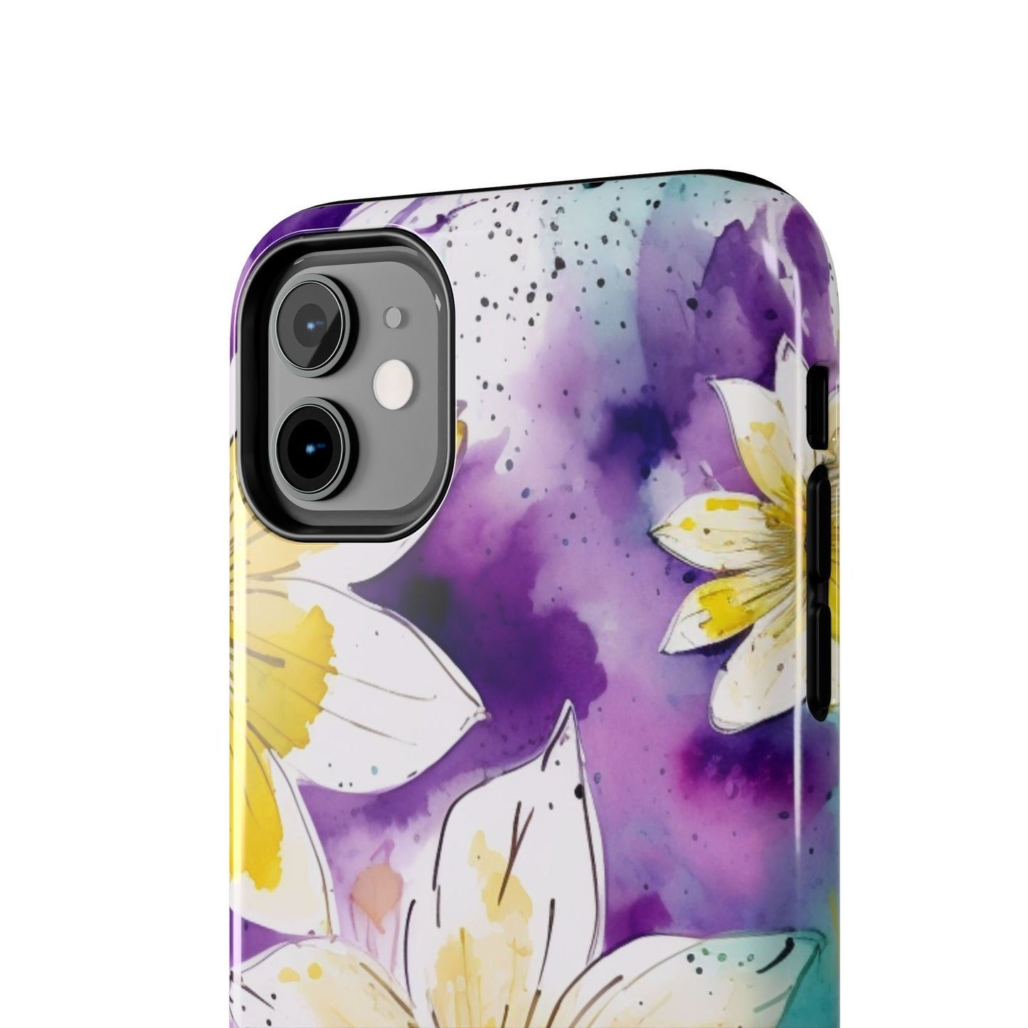 Abstract Floral Watercolor Splash - iPhone Series Case