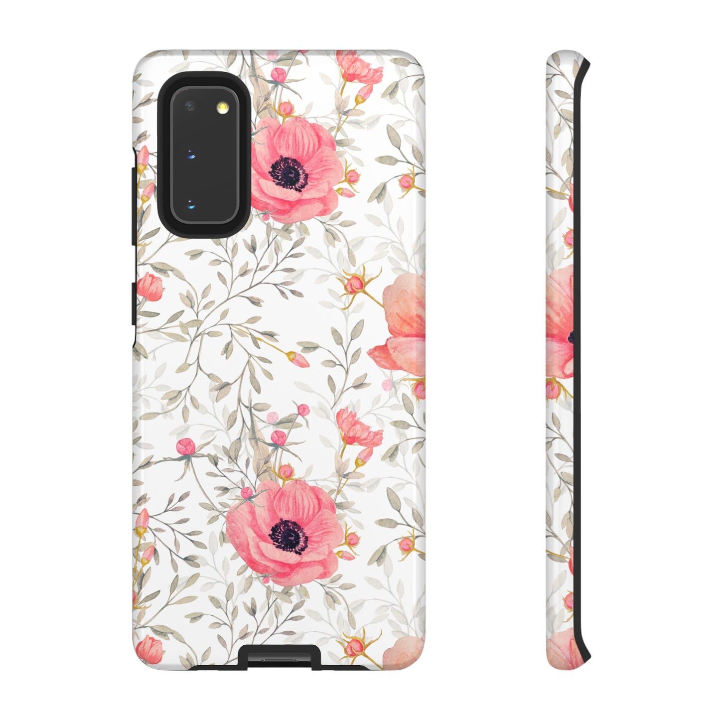 Pink Floral Watercolor Samsung Galaxy Case – Elegant Blossom Design