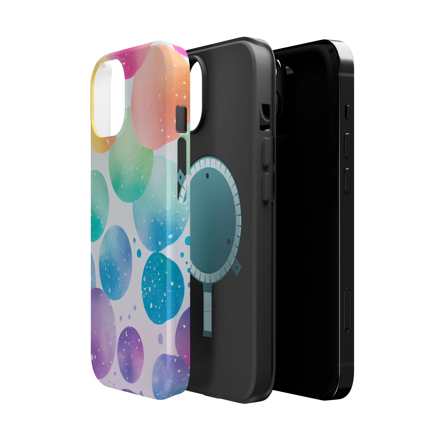 Pastel Galaxy Bubbles  MagSafe iPhone Case – Slim Design, Glossy Finish